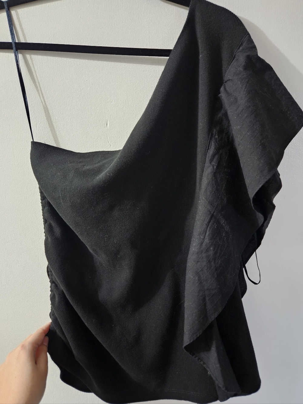 Anthropologie One-Shoulder Ruffled Blouse - Picture 7 of 11